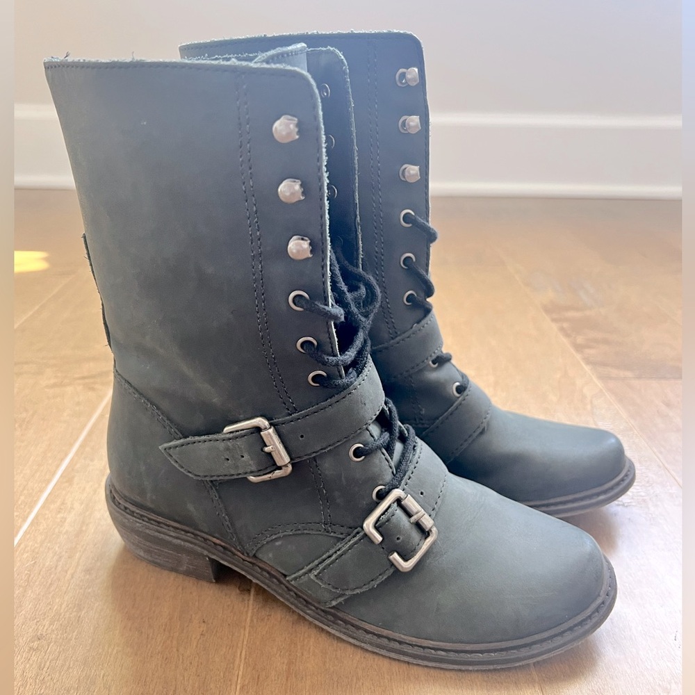 Anthropologie Trouvé Combat Mid-calf Boots